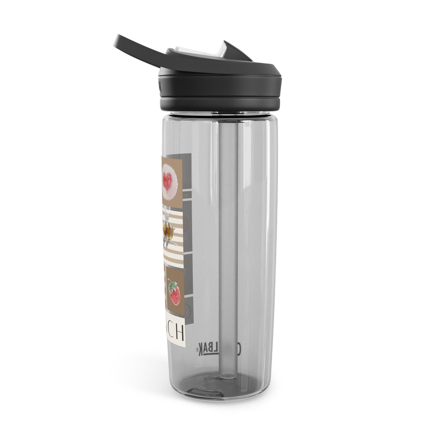 Side View Illustrated Water Bottle