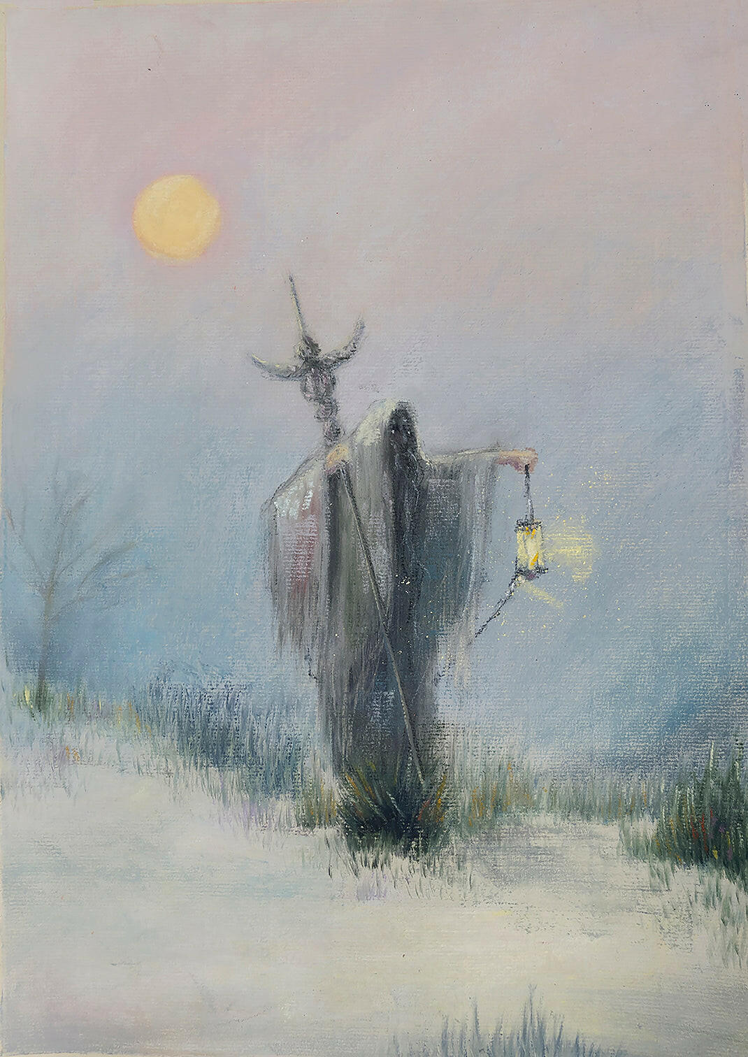 The Prophet Pastel Painting