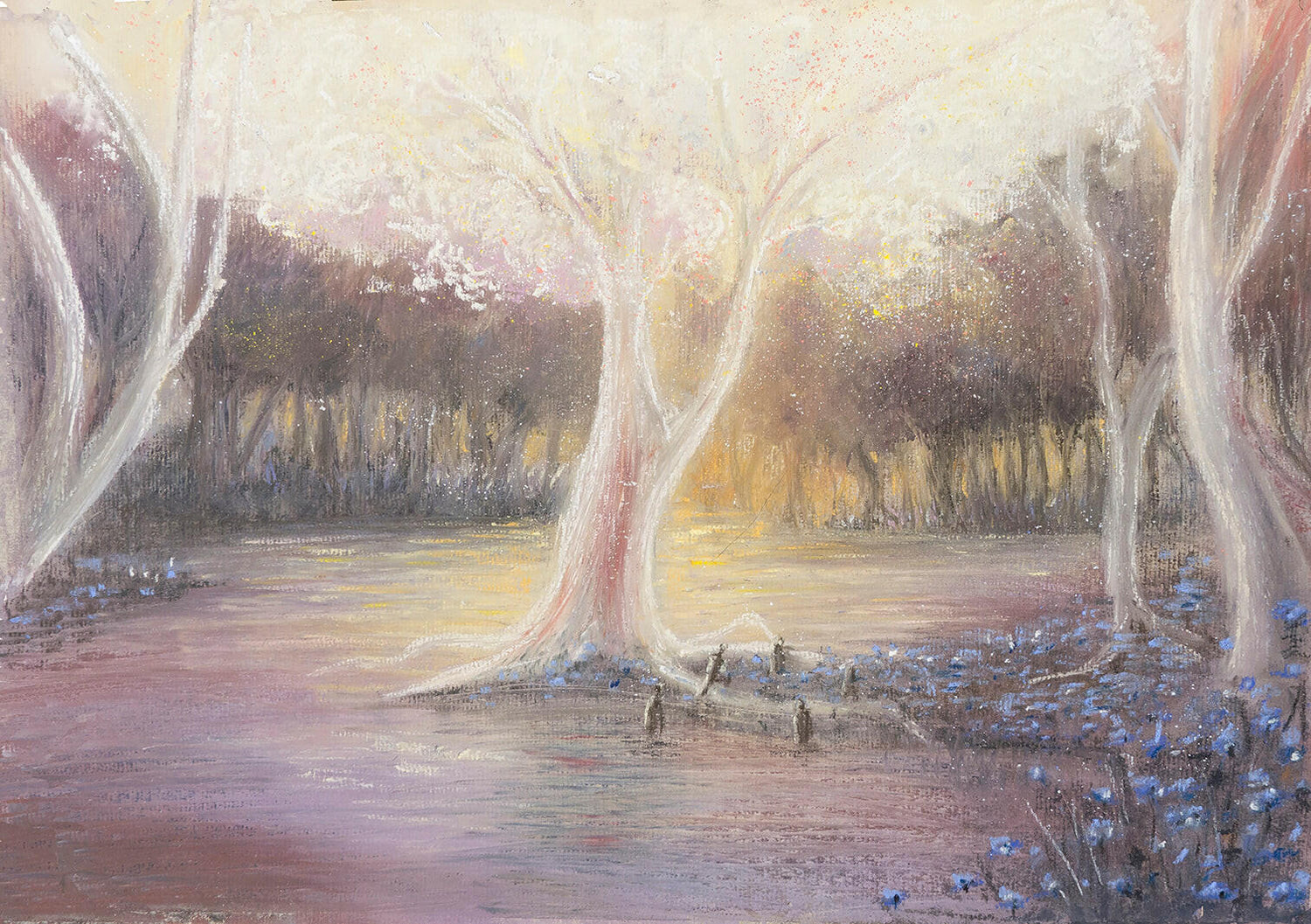 Original Art Pastel Painting