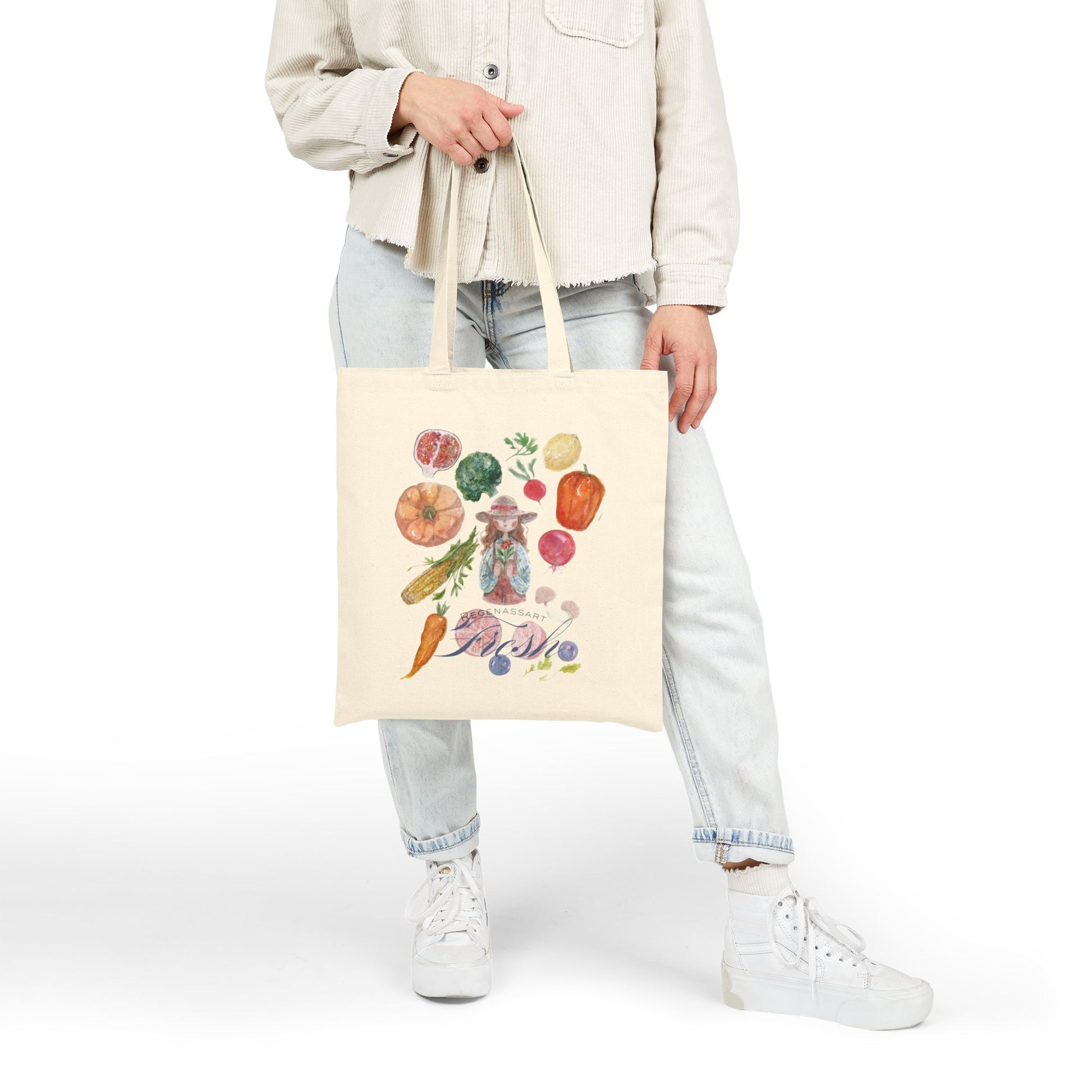 Gardening Tote Bag Watercolor design