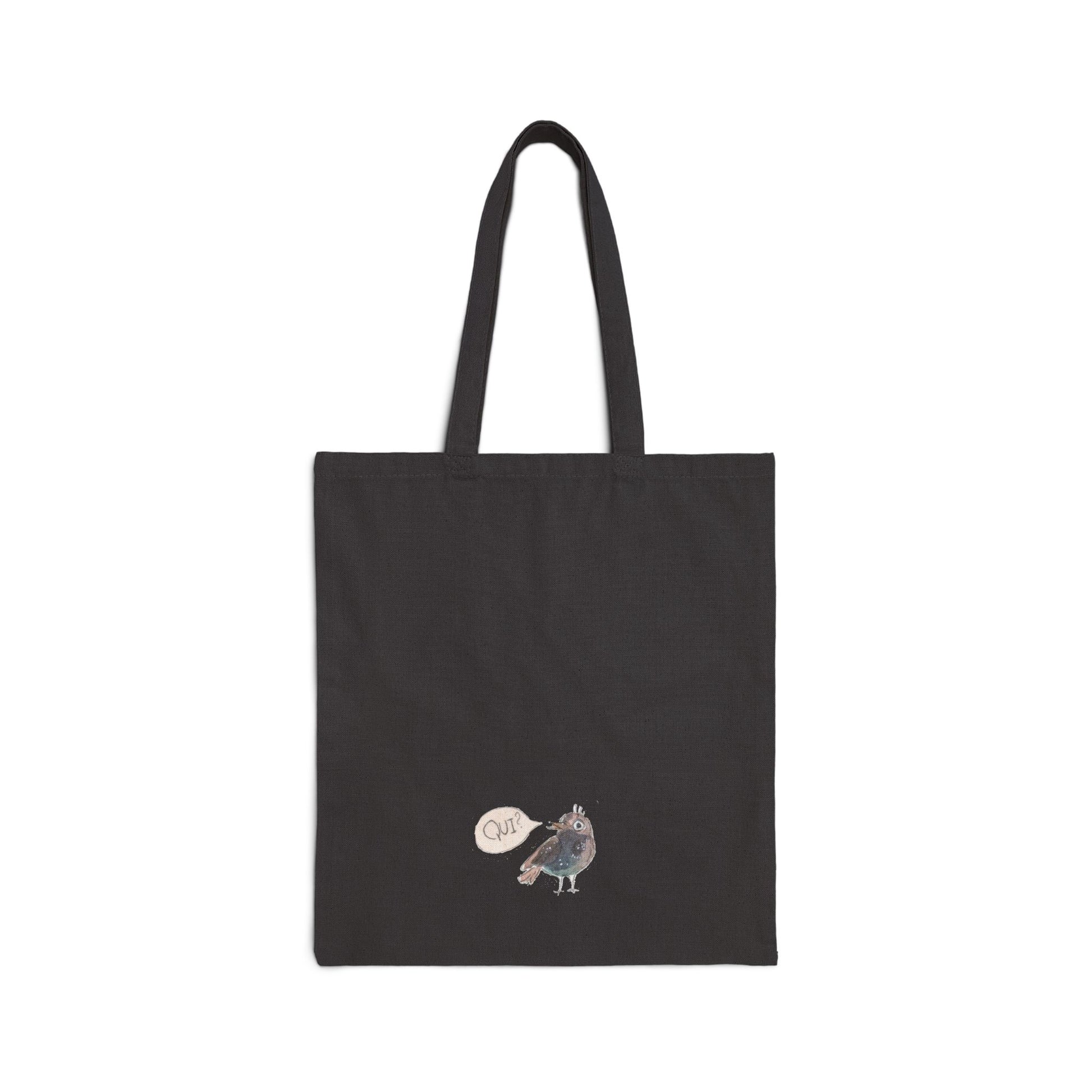 Gardening Tote Bag Backside Black