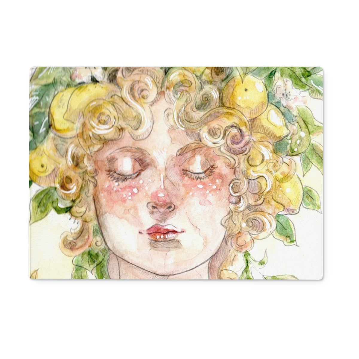 Nature Lady Colored Glass Chopping Board