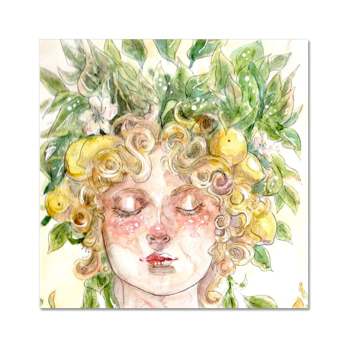 Nature Lady Colored Hahnemühle Photo Rag Print