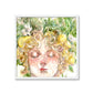 Nature Lady Colored Framed Photo Tile