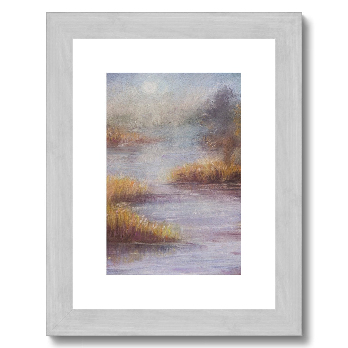 Sleepy Marshes Antique Framed & Mounted Print