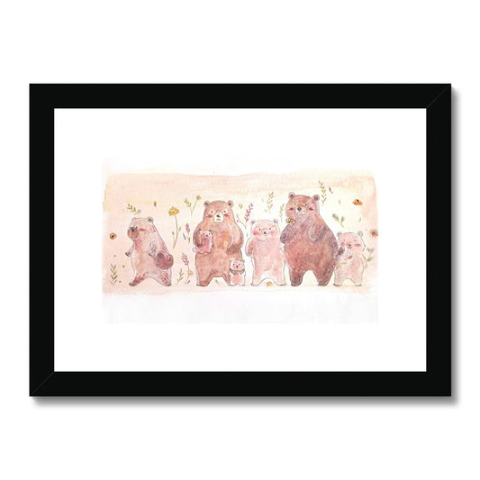 Bear hug Framed & Mounted Print