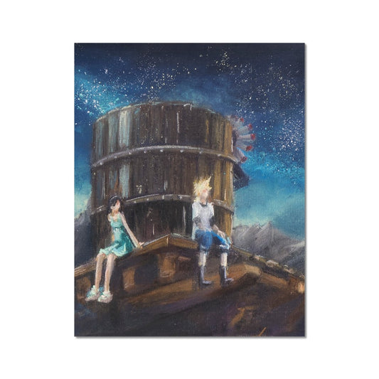 FF7 Childhood Memory Rolled Eco Canvas.