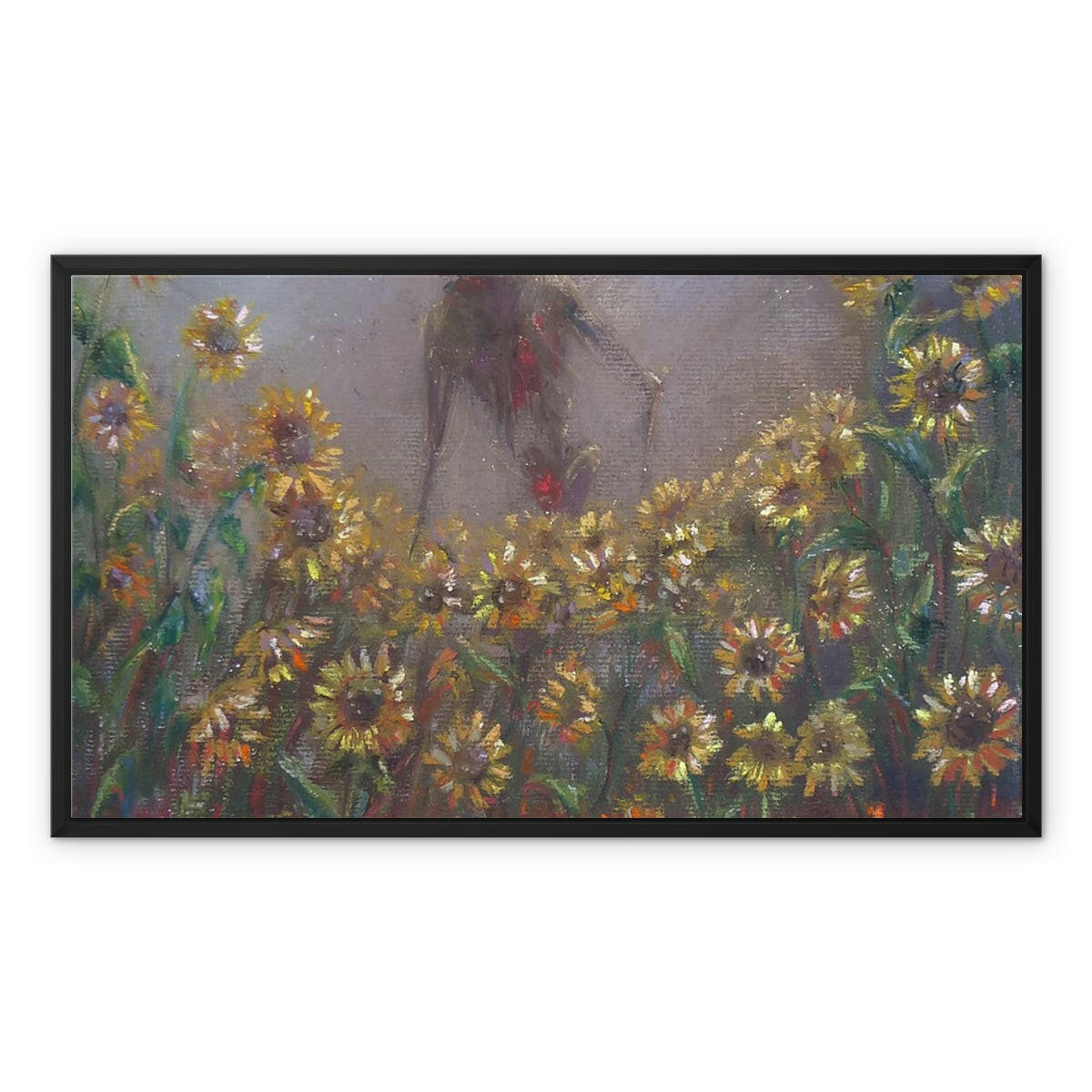 Sunflowerfield  Framed Canvas.