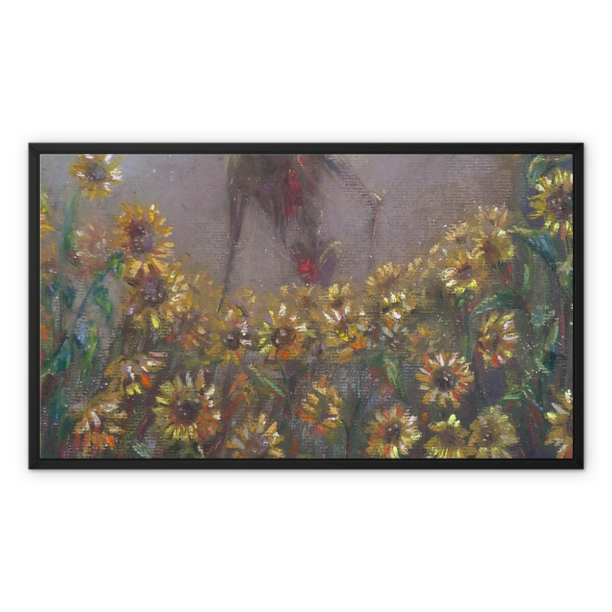 Pastel Painting  Framed Canvas.