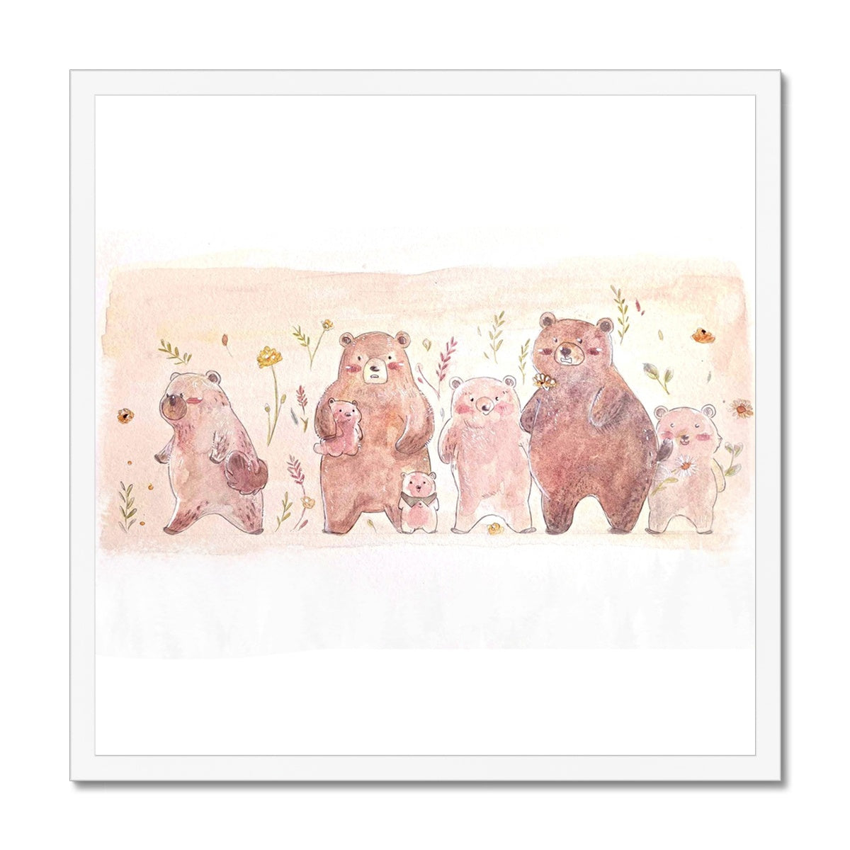 Bear hug Framed Print