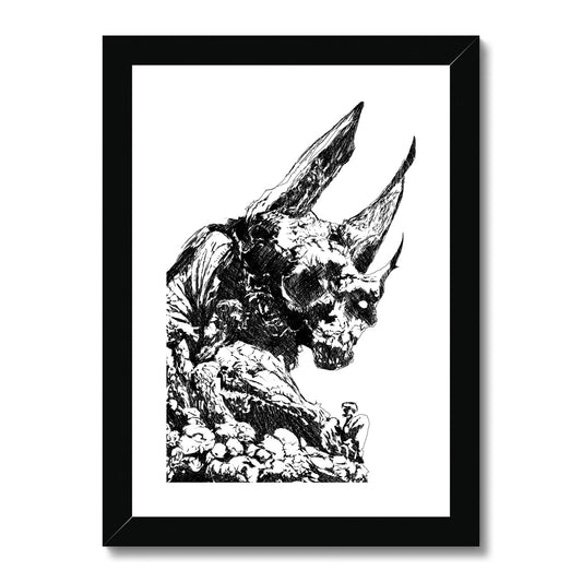 Gargoyle Framed & Mounted Print.
