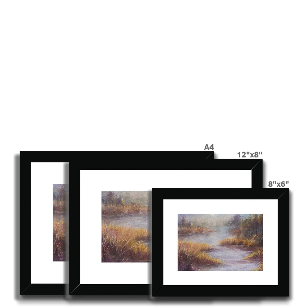 Sleepy Marshes Framed & Mounted Print