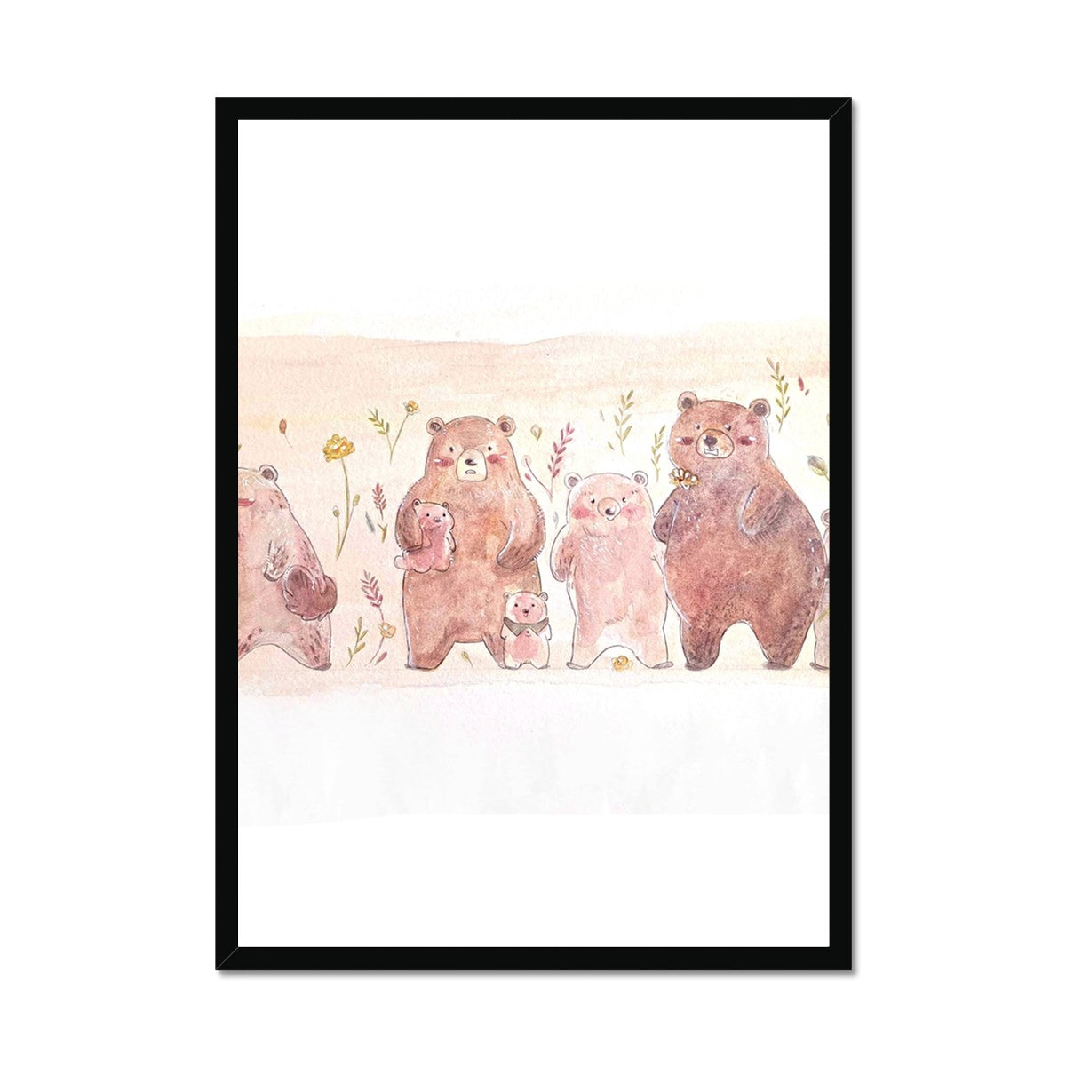 Bear hug Framed Print